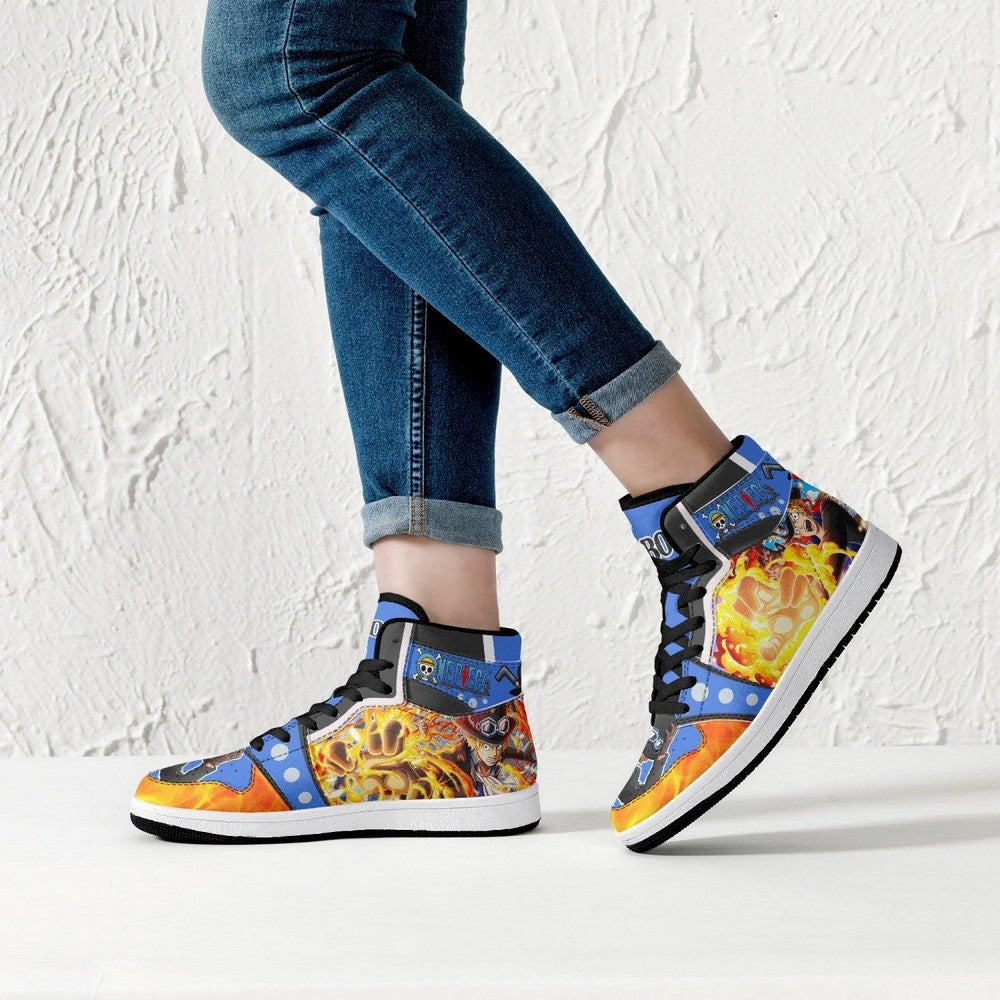 Sabo Fire Fist One Piece JD1 High Top Shoes
