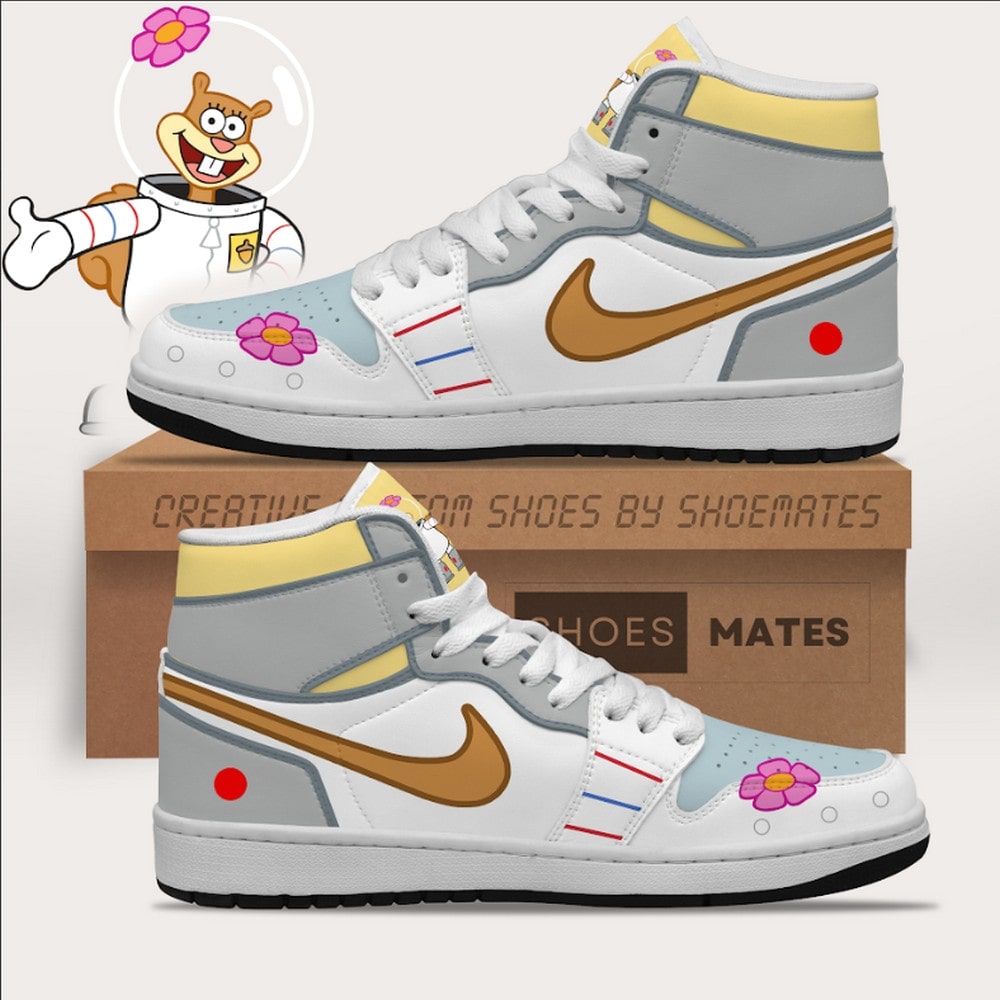 Sandy Cheeks SpongeBob SquarePants AJ1 High Top Shoes