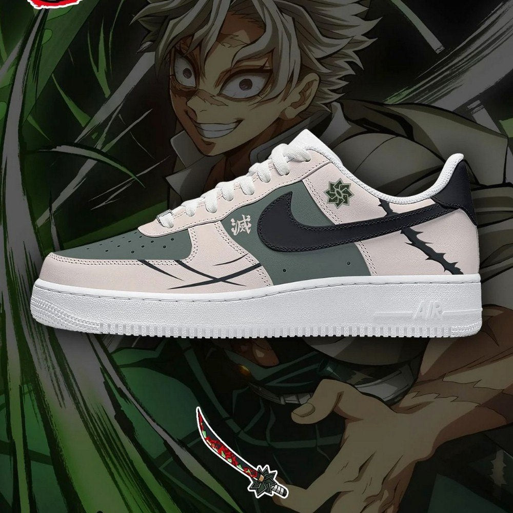 Sanemi Shinazugawa Demon Slayer AF1 Shoes