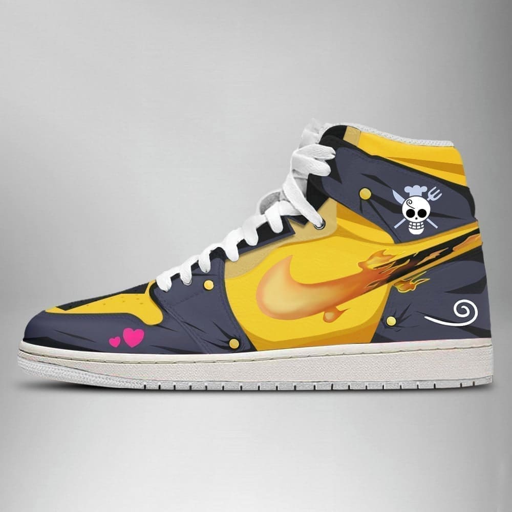 Sanji One Piece Air Jordan 1 High Top Shoes SMSOPA1