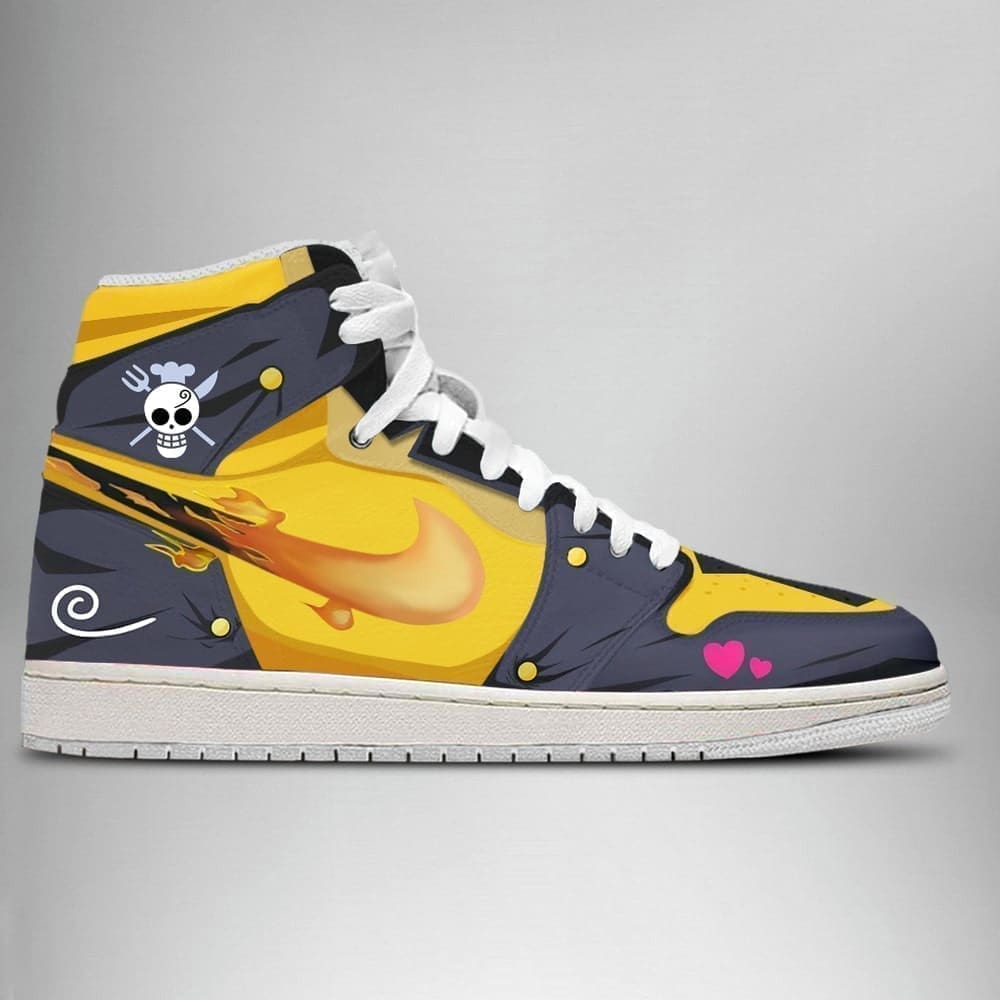 Sanji One Piece Air Jordan 1 High Top Shoes SMSOPA1