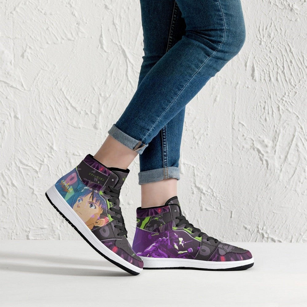 Shinji Ikari Eva Unit 01 Neon Genesis Evangelion JD1 High Top Shoes