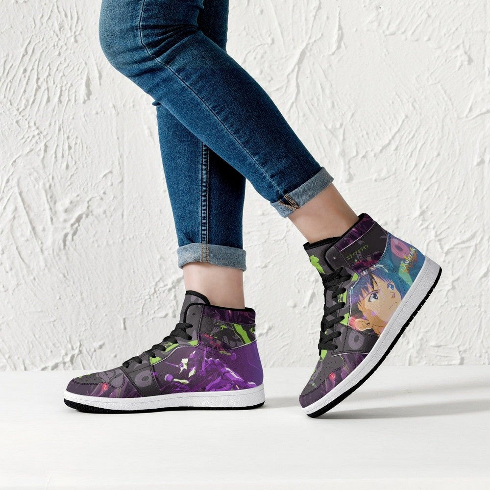 Shinji Ikari Eva Unit 01 Neon Genesis Evangelion JD1 High Top Shoes