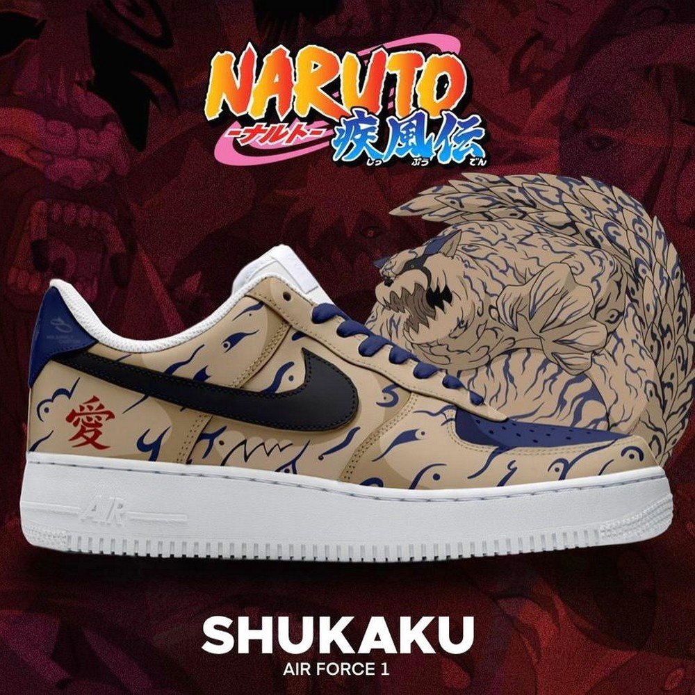 Shukaku Naruto AF1 Shoes
