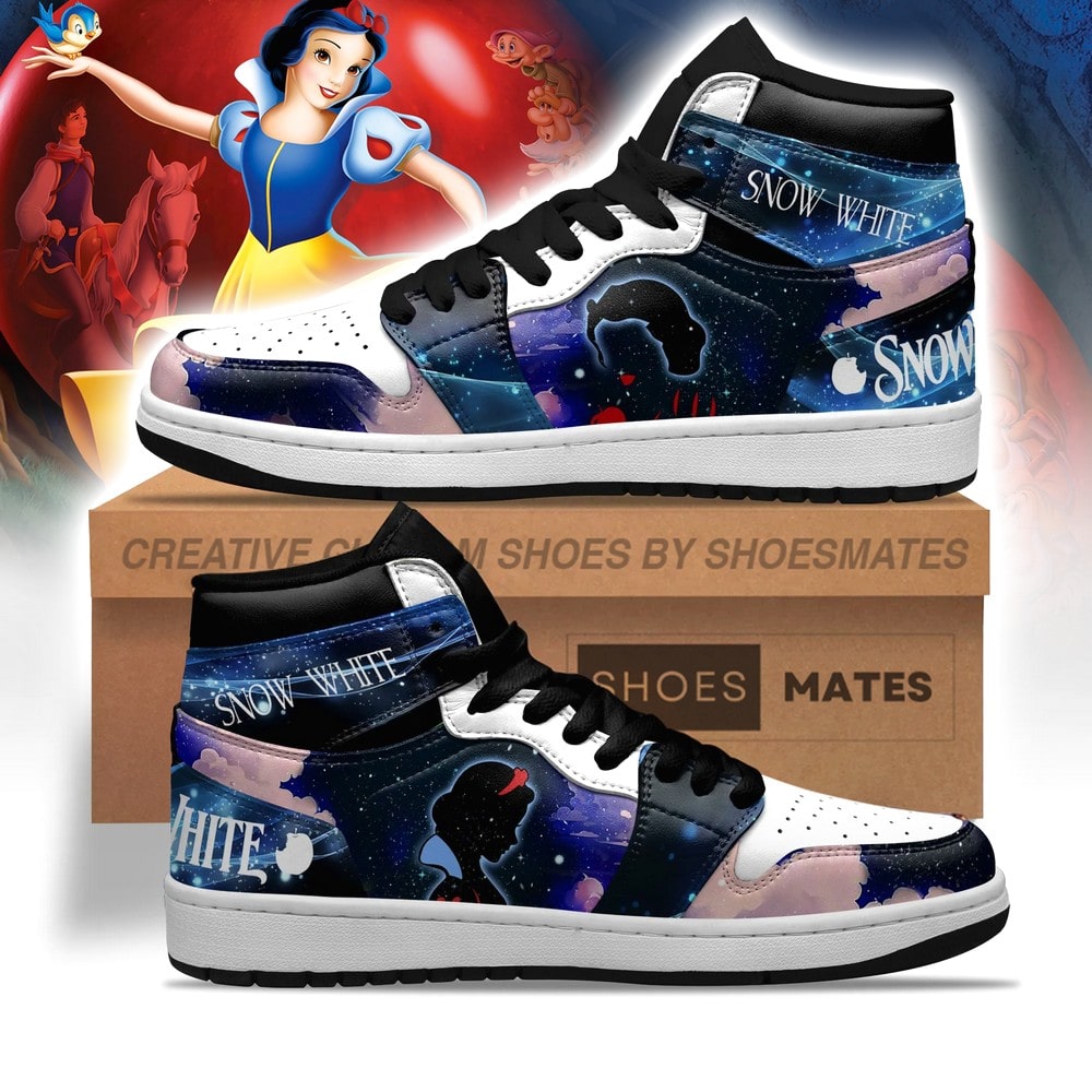 Snow White AJ1 High Top Shoes