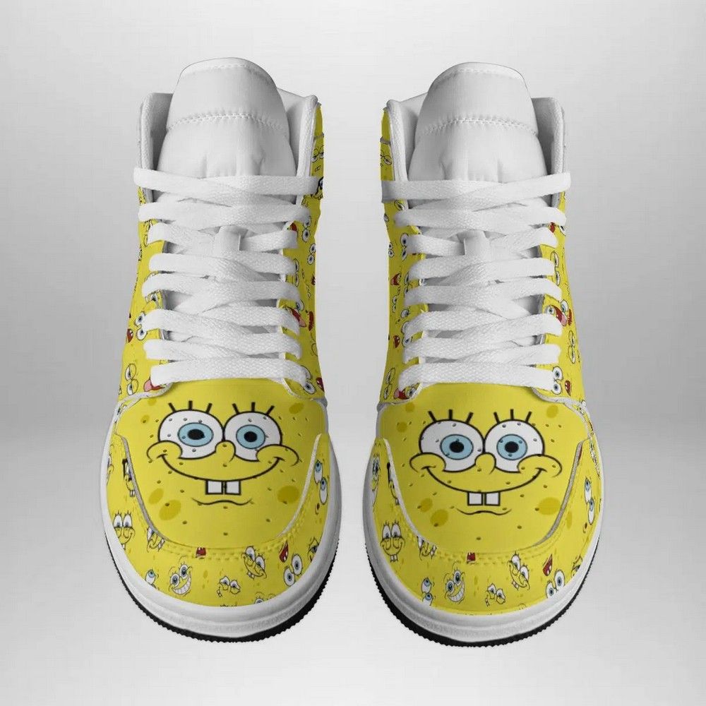 Spongebob Faces Spongebob Squarepants AJ1 Shoes