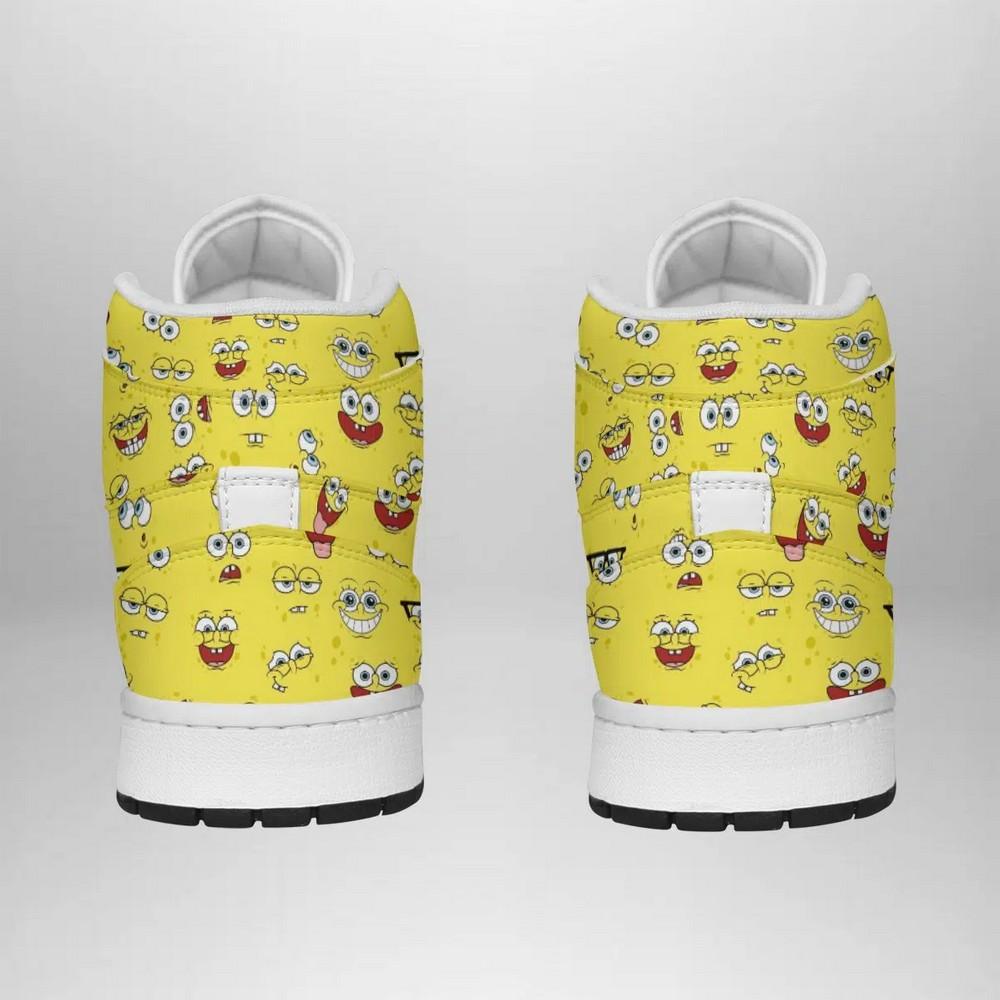 Spongebob Faces Spongebob Squarepants AJ1 Shoes