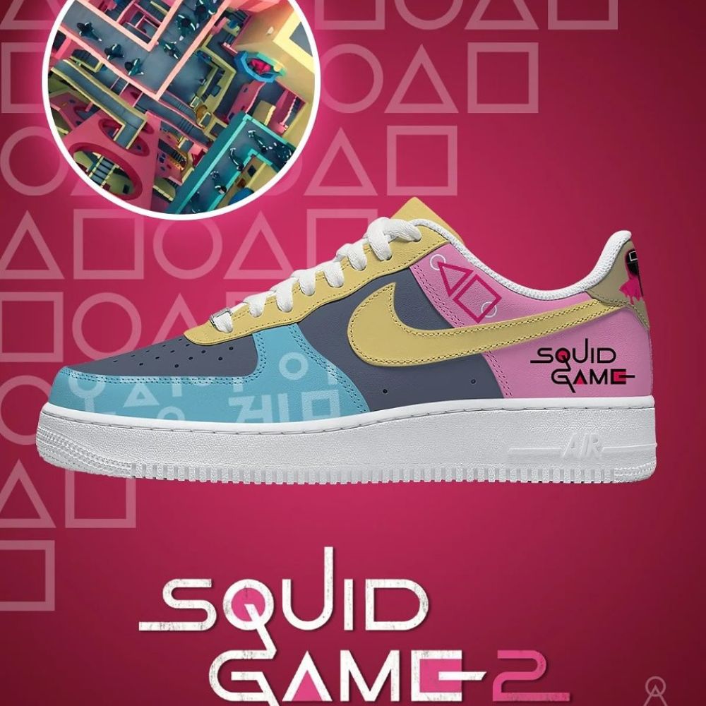 Squid Game AF1 Shoes Version 2