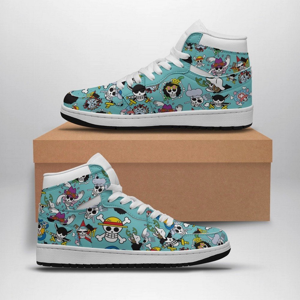 Strawhats Jolly Roger One Piece AJ1 Shoes
