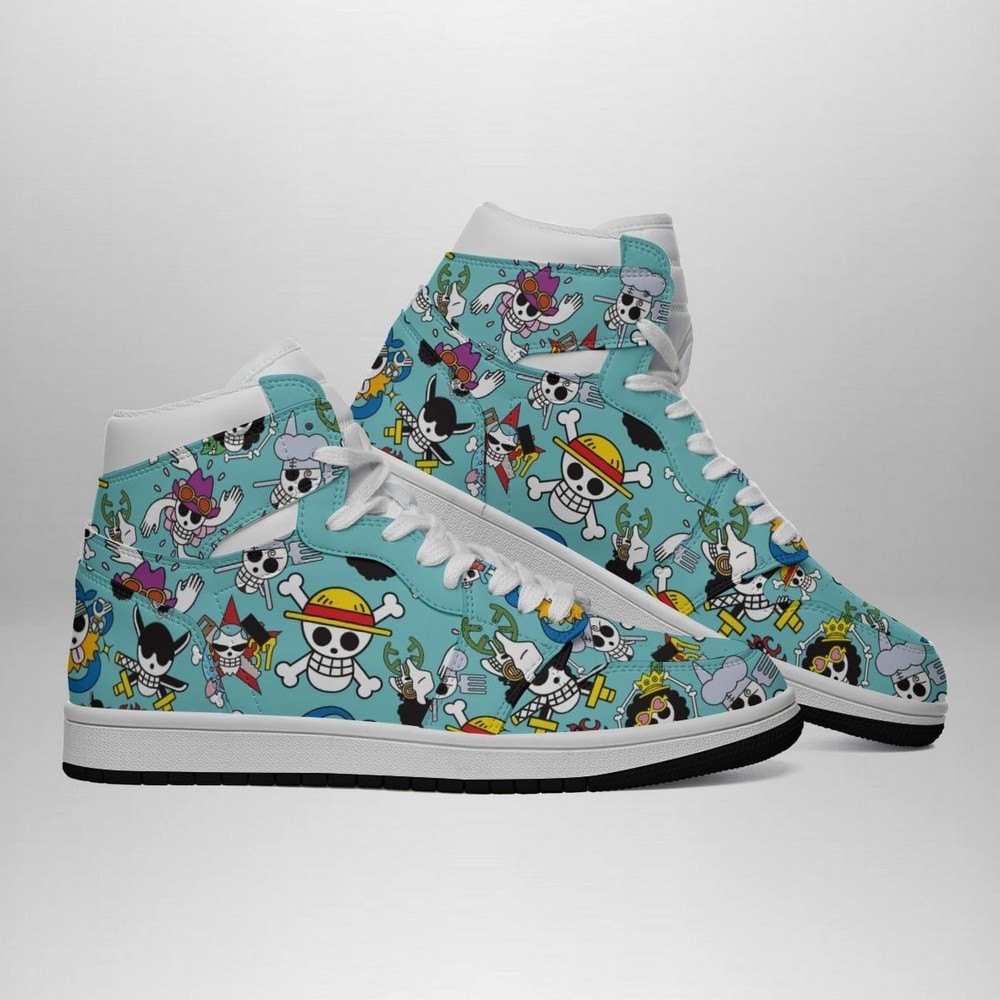 Strawhats Jolly Roger One Piece AJ1 Shoes