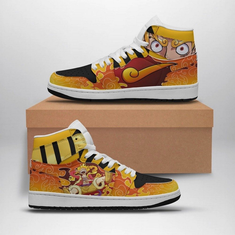 Sun God Luffy One Piece AJ1 Shoes