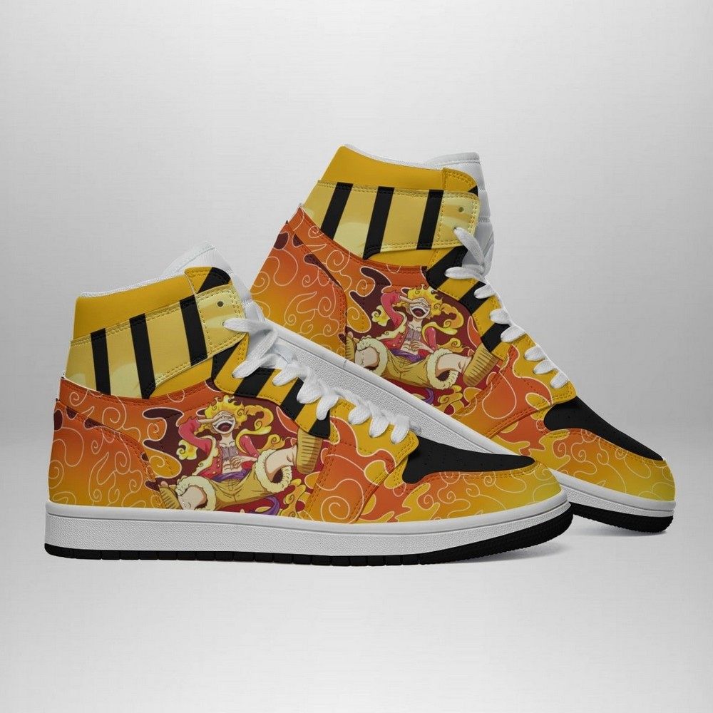 Sun God Luffy One Piece AJ1 Shoes