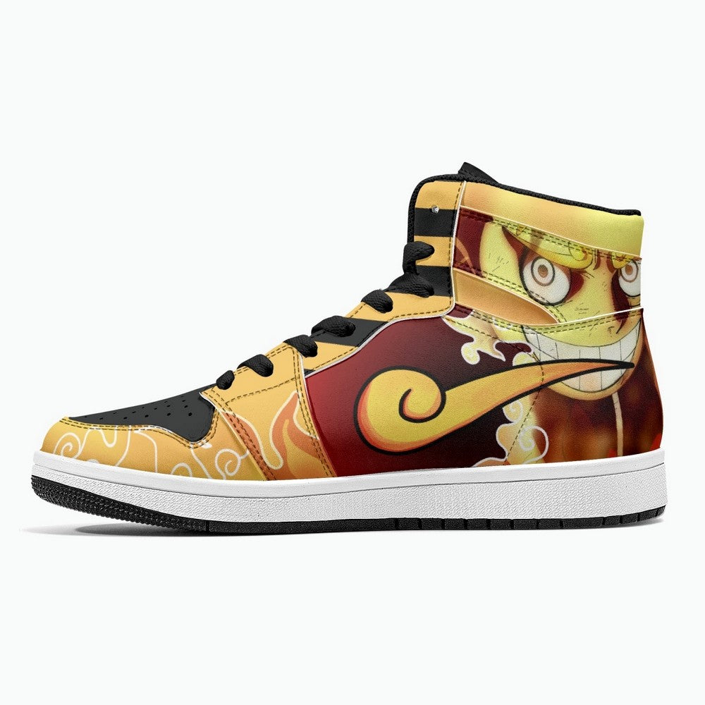Sun God Luffy One Piece JD1 High Top Shoes