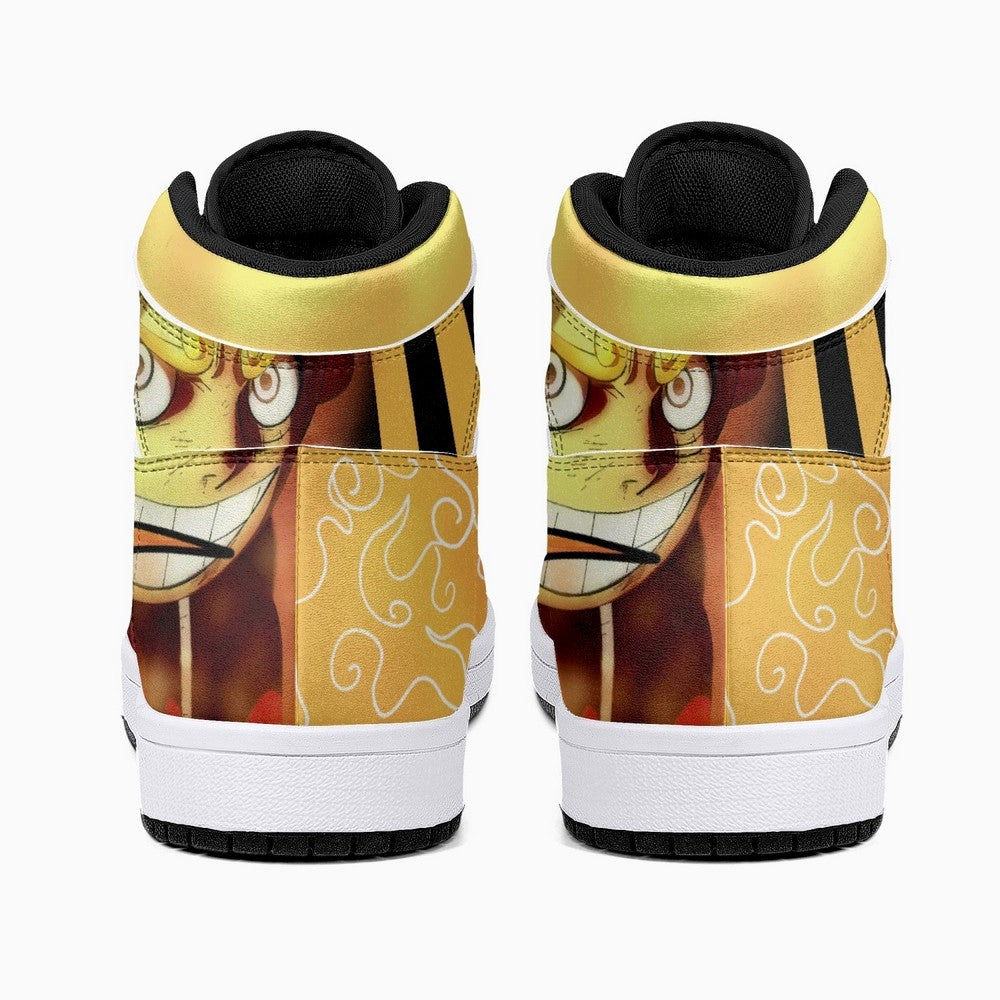 Sun God Luffy One Piece JD1 High Top Shoes