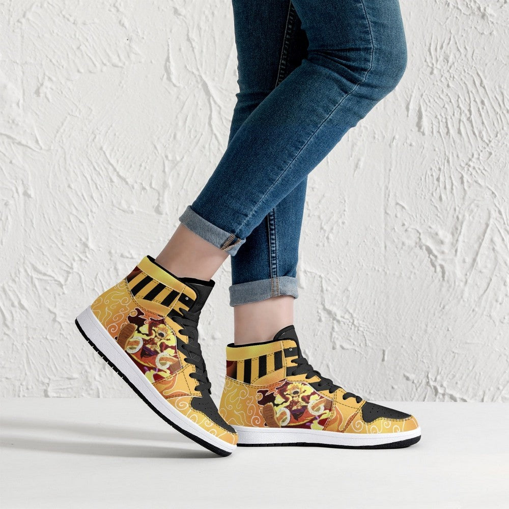 Sun God Luffy One Piece JD1 High Top Shoes
