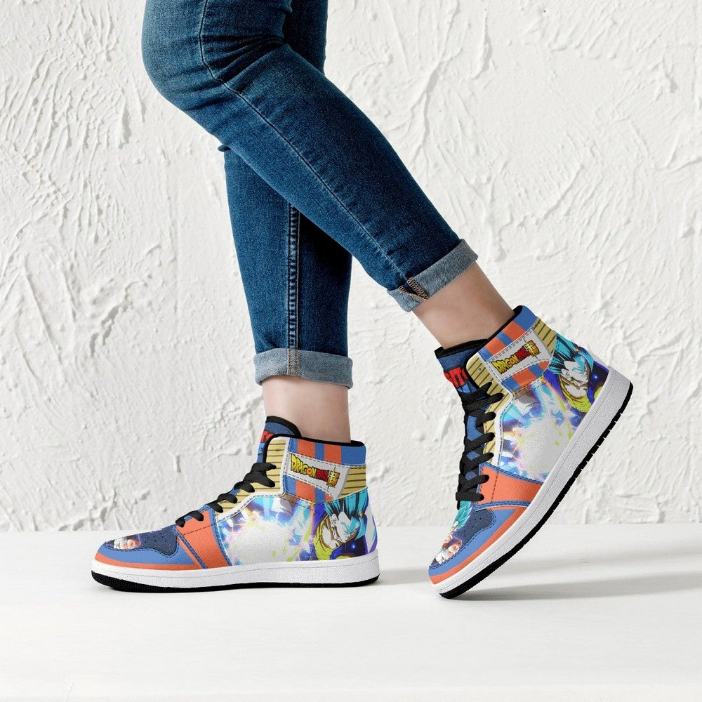 Super Saiyan Blue Vegito Dragon Ball Super JD1 High Top Shoes