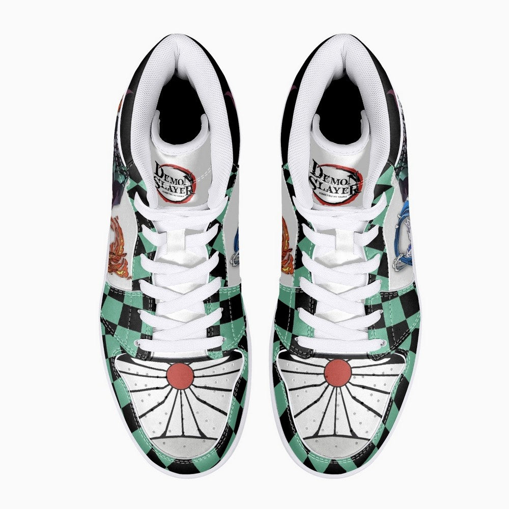 Tanjiro Kamado Water and Sun Breathing Demon Slayer JD1 High Top Shoes