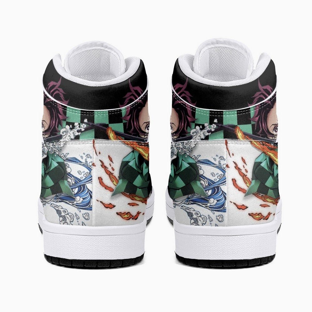 Tanjiro Kamado Water and Sun Breathing Demon Slayer JD1 High Top Shoes