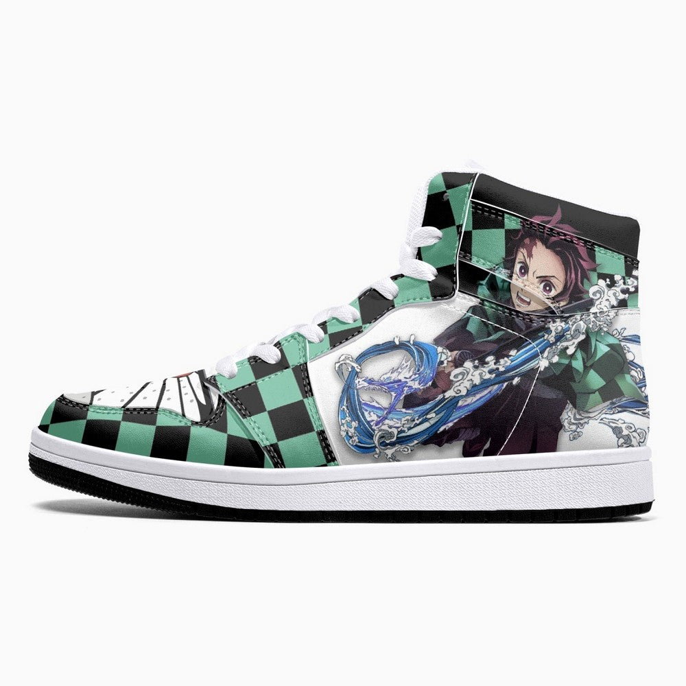 Tanjiro Kamado Water and Sun Breathing Demon Slayer JD1 High Top Shoes