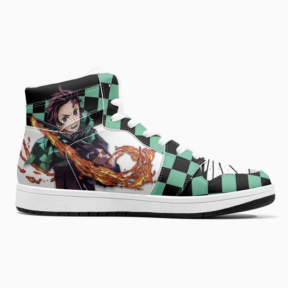 Tanjiro Kamado Water and Sun Breathing Demon Slayer JD1 High Top Shoes