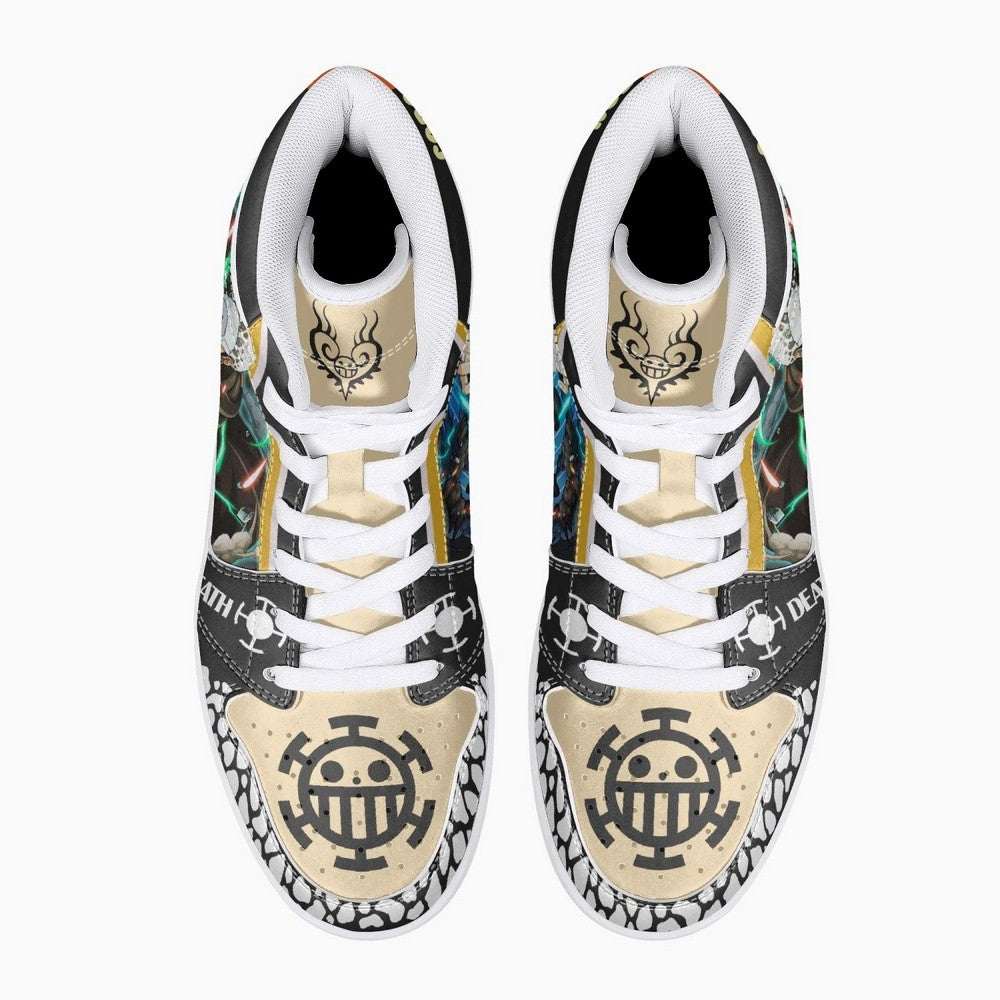 Trafalgar D. Law Dressrosa One Piece JD1 High Top Shoes