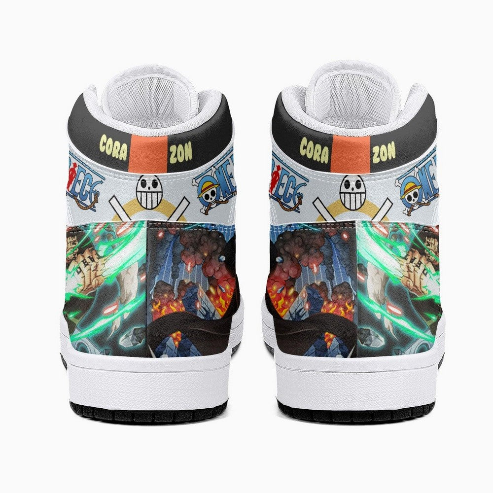 Trafalgar D. Law Dressrosa One Piece JD1 High Top Shoes