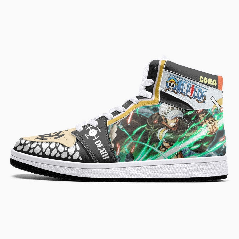Trafalgar D. Law Dressrosa One Piece JD1 High Top Shoes