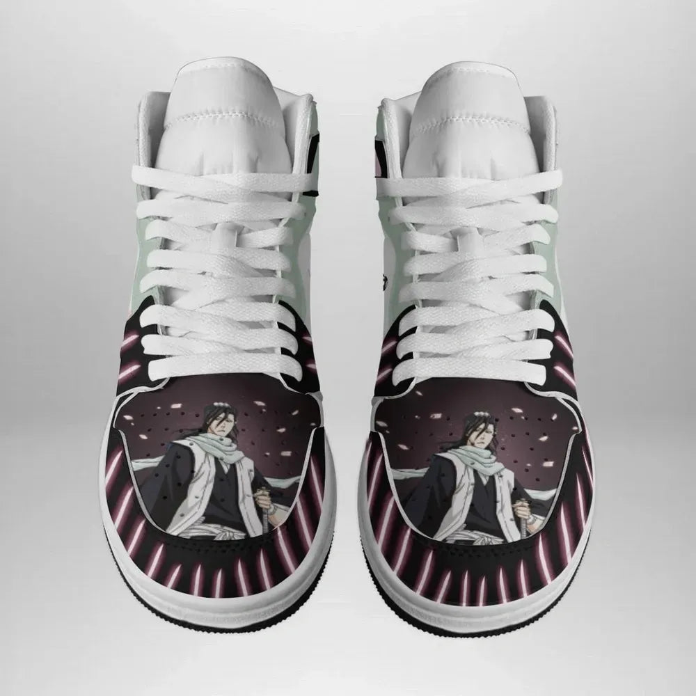 Kuchiki Byakuya Bleach Special High Top Shoes