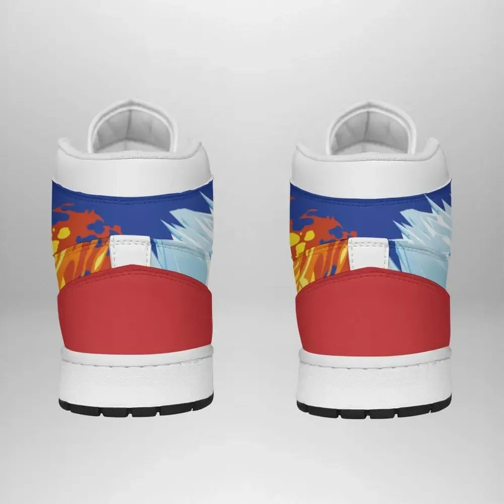 Shoto Fire And Ice My Hero Academia Special High Top Shoes