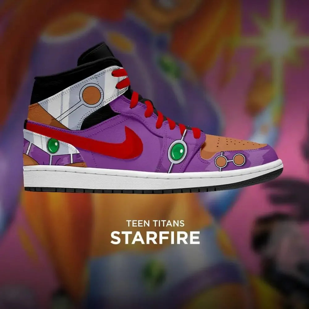 Starfire Teen Titans High Top Shoes