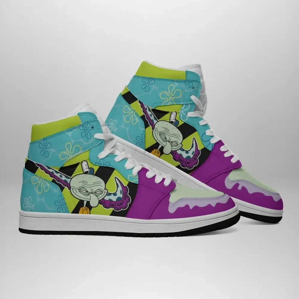 Mr. Squidward Tentacles Spongebob Squarepants Special High Top Shoes