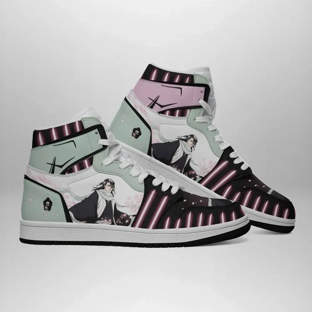 Kuchiki Byakuya Bleach Special High Top Shoes