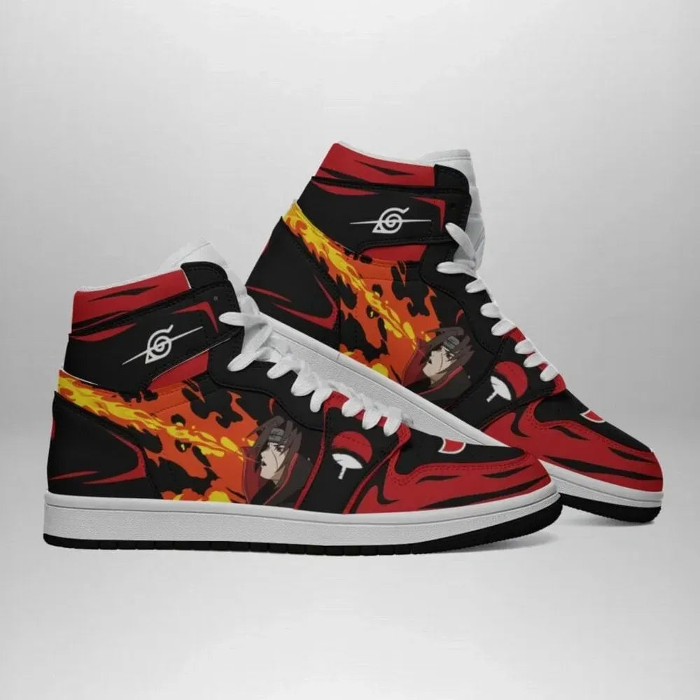 Itachi Clan Fireball V2 Akatasuki High Top Shoes