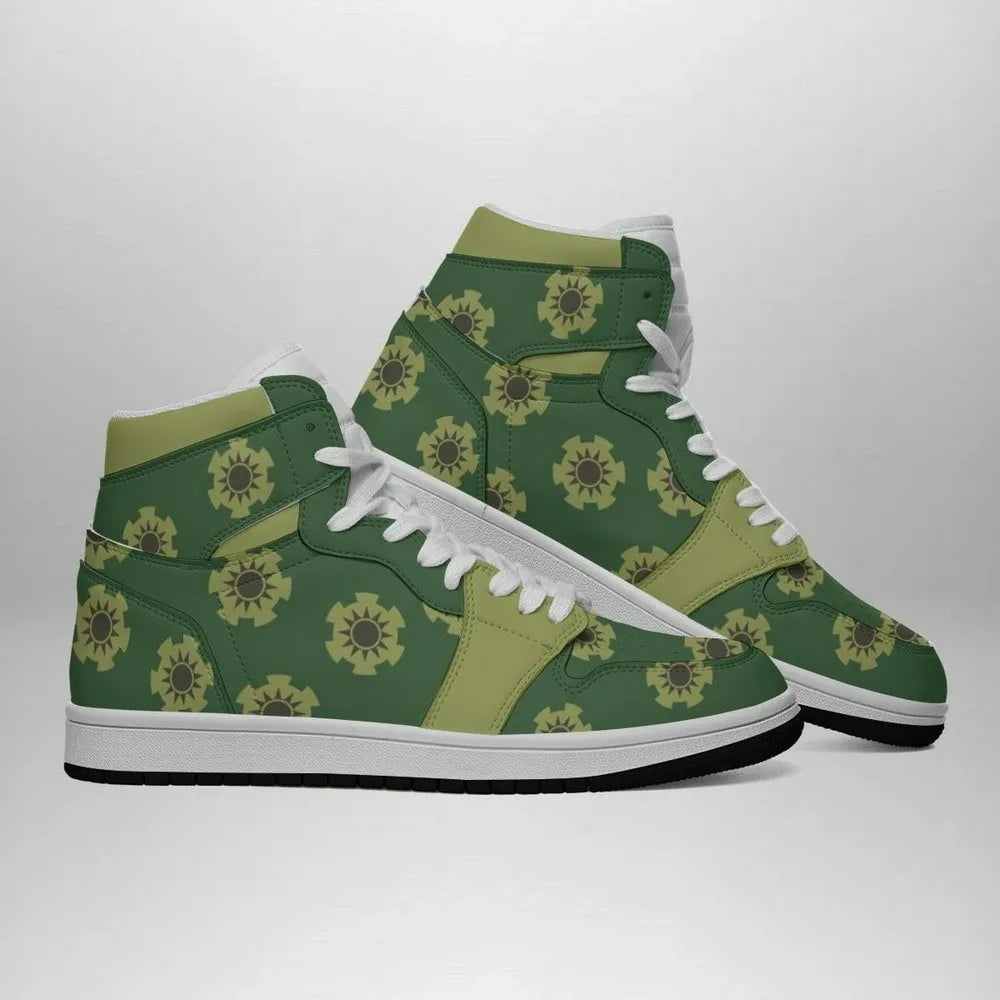 Zoro Wano Pattern One Piece Special High Top Shoes