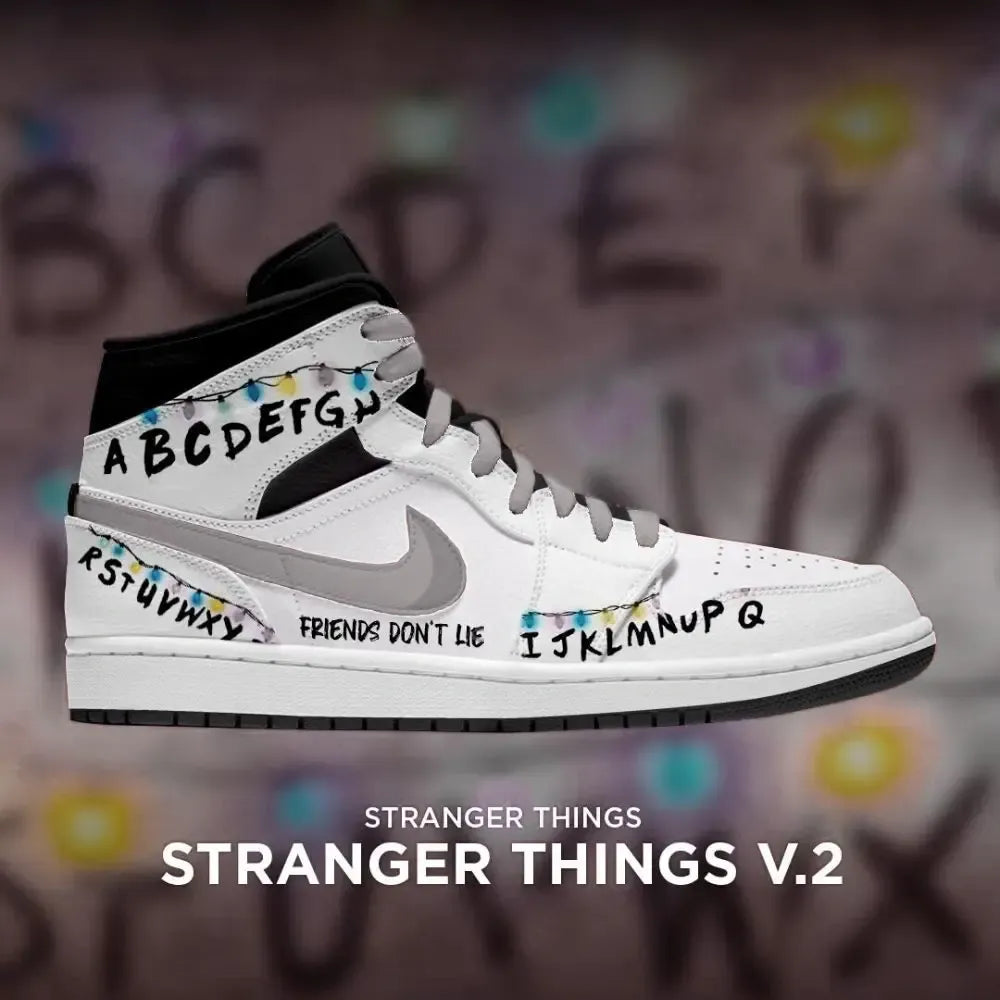 Friends Don't Lie V.2 Stranger Things High Top Shoes