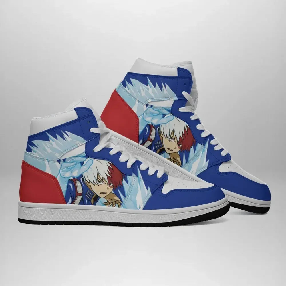 Shoto Fire And Ice My Hero Academia Special High Top Shoes