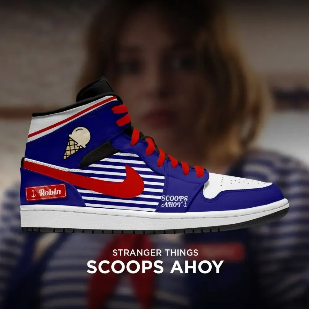 Scoops Ahoy Stranger Things High Top Shoes