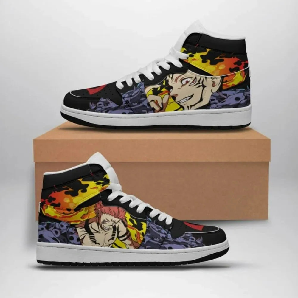 Sukuna King of Curses Jujutsu Kaisen Special High Top Shoes