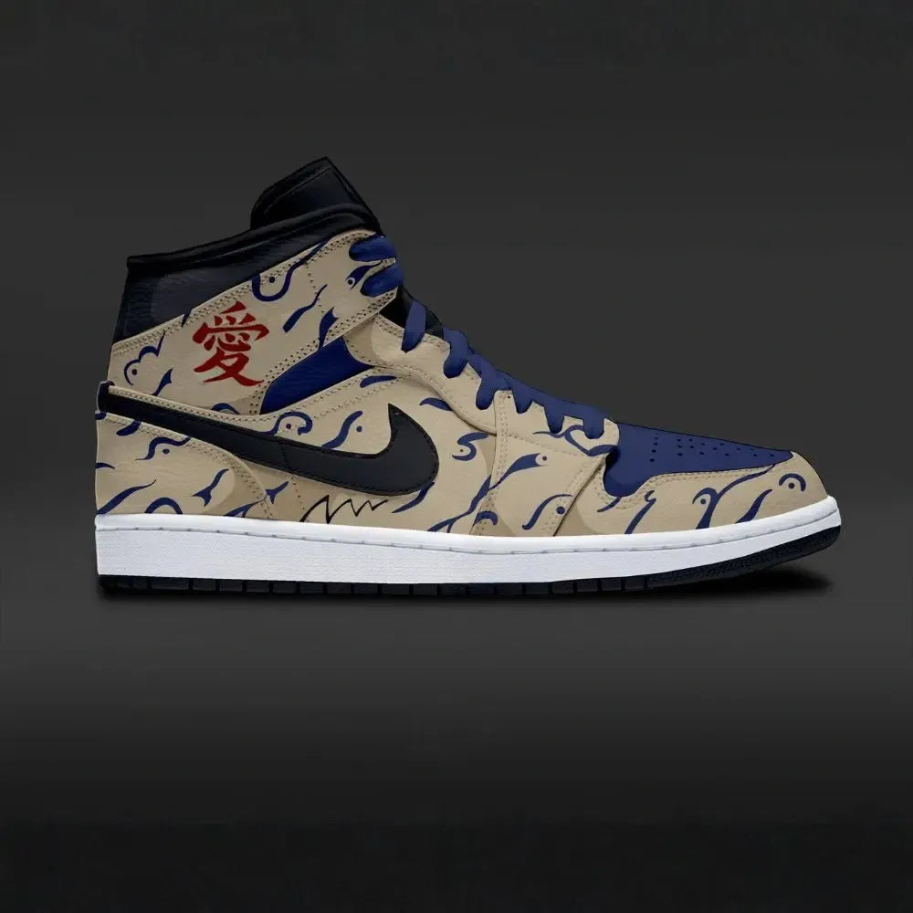 One-Tail Bijuu Shukaku Naruto Edition High Top Shoes