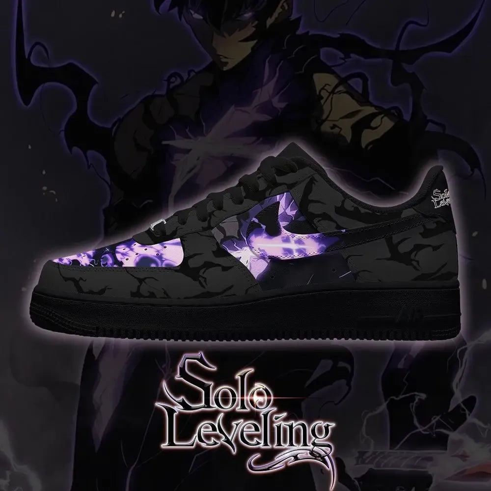 Sung Jinwoo LVL Max V.2 Shadow Legacy Solo Leveling Low Top Shoes