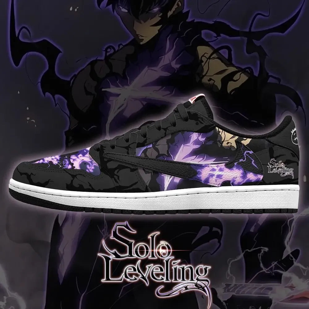 Sung Jinwoo LVL Max V.3 Shadow Legacy Solo Leveling Low Top Shoes