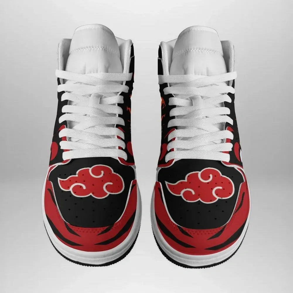 Itachi Clan Fireball Akatasuki High Top Shoes
