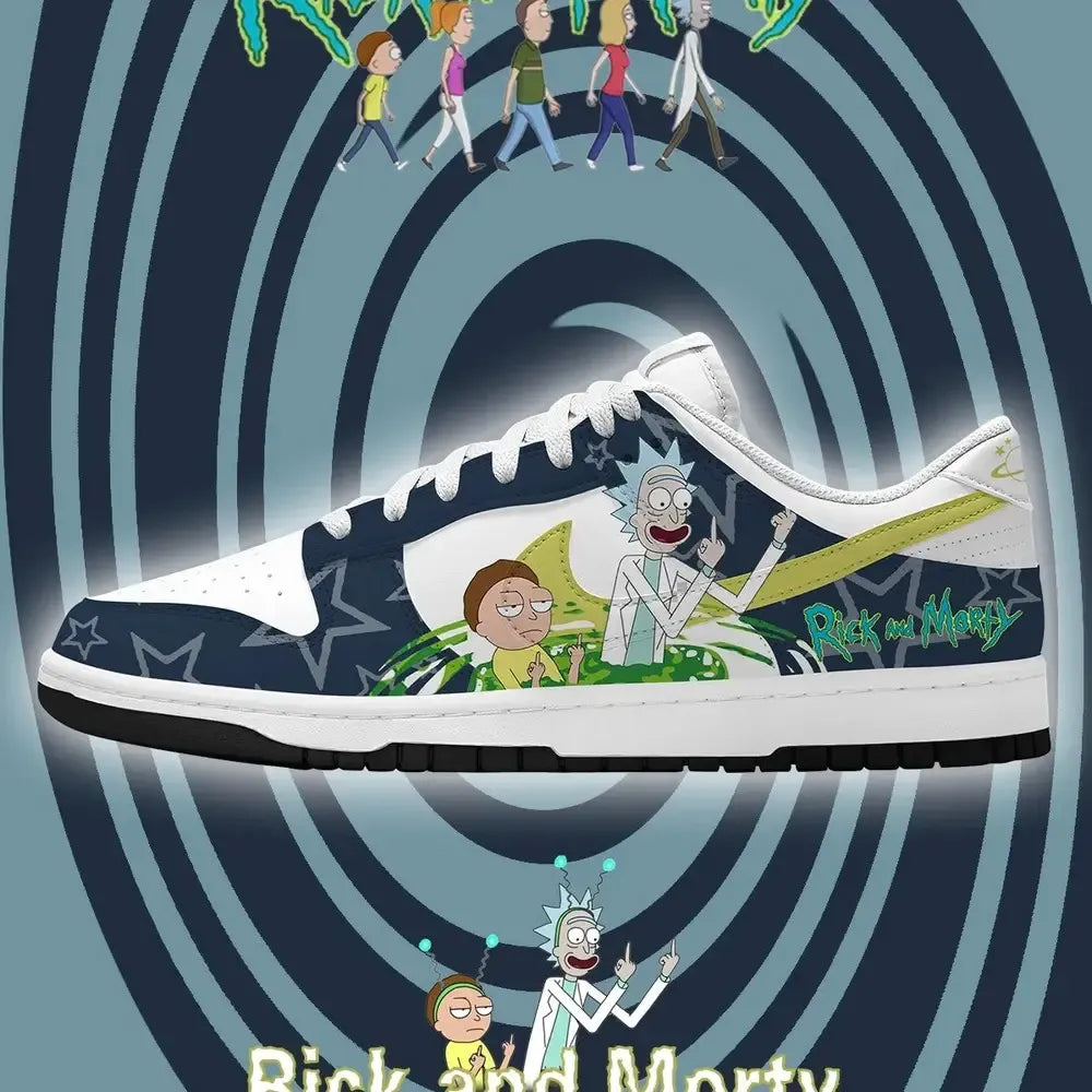 R M V.4 Rick and Morty Low Top Shoes