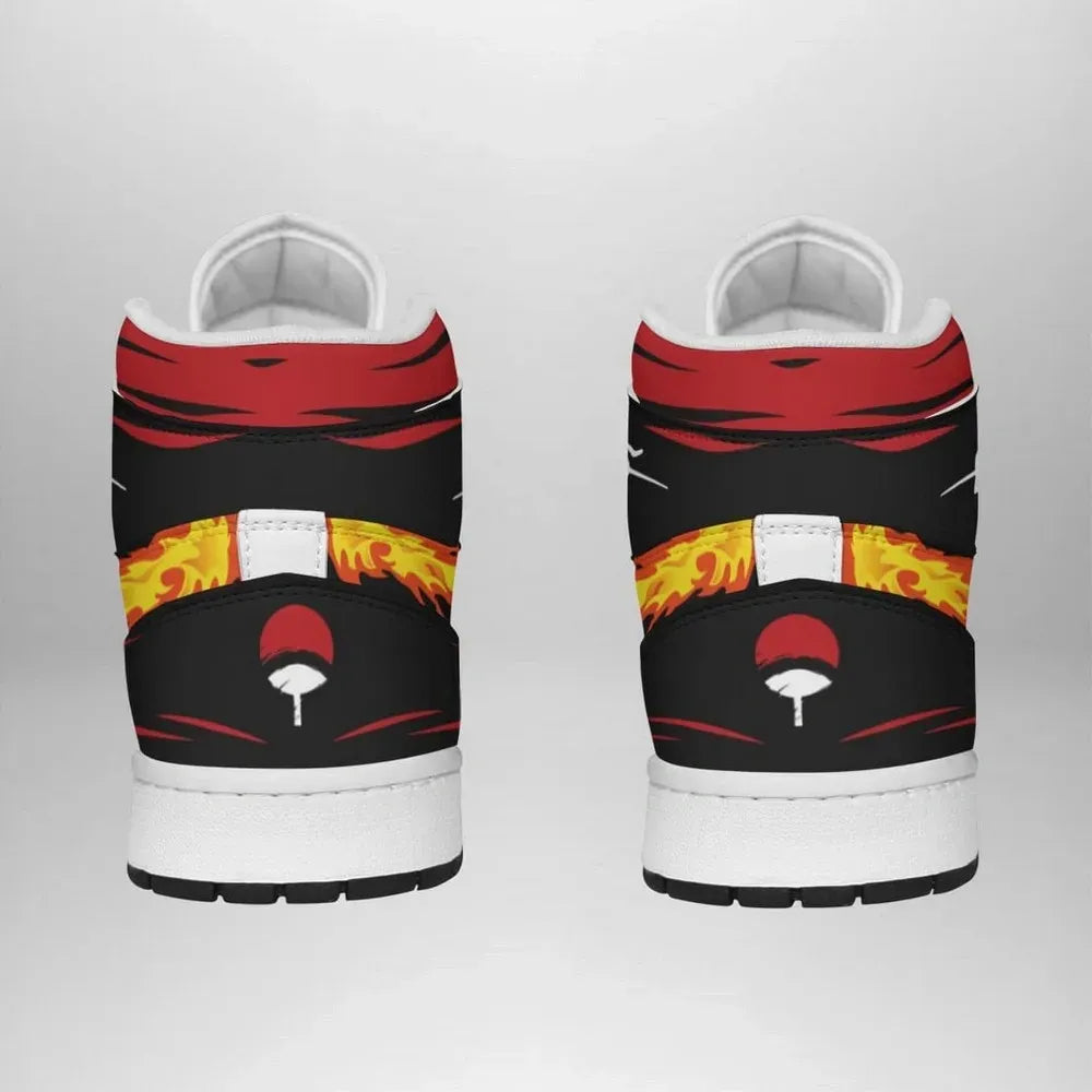 Itachi Clan Fireball Akatasuki High Top Shoes