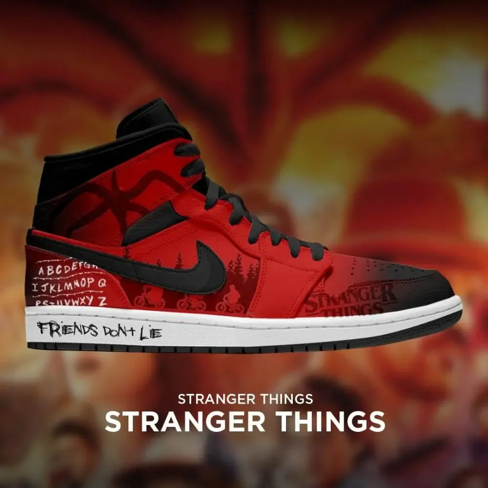 Friends Don't Lie V.1 Stranger Things High Top Shoes