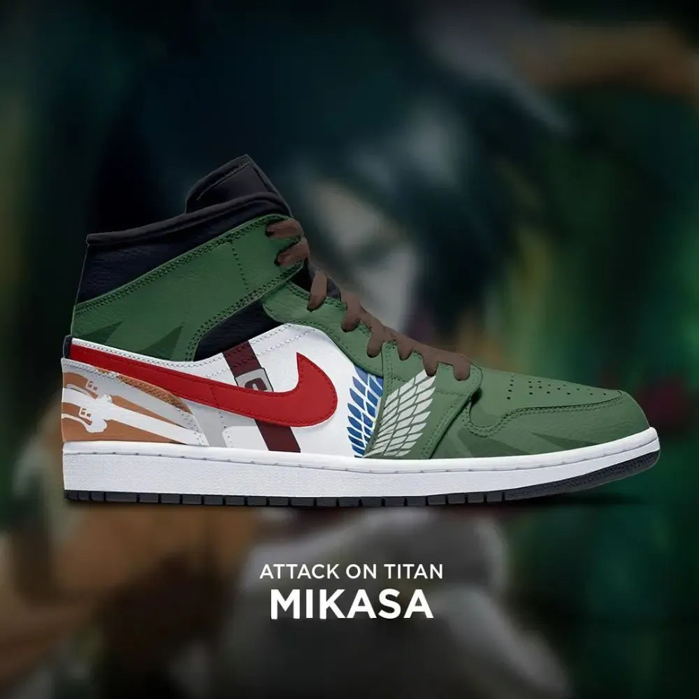 Mikasa Attack on Titan Edition High Top Shoes
