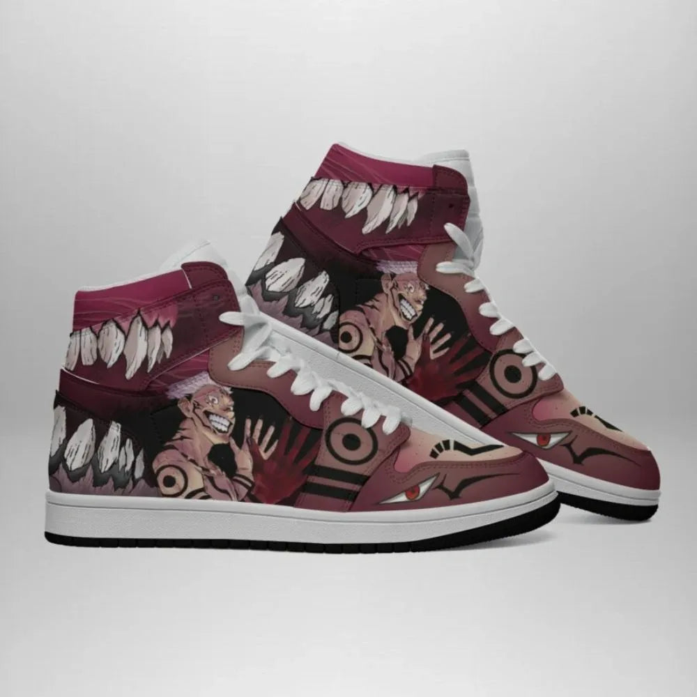 Sukuna Teeth Jujutsu Kaisen Special High Top Shoes