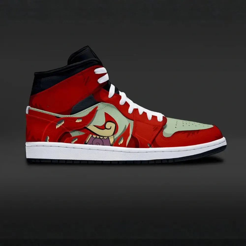 Four-Tails Bijuu Son Goku Naruto Edition High Top Shoes