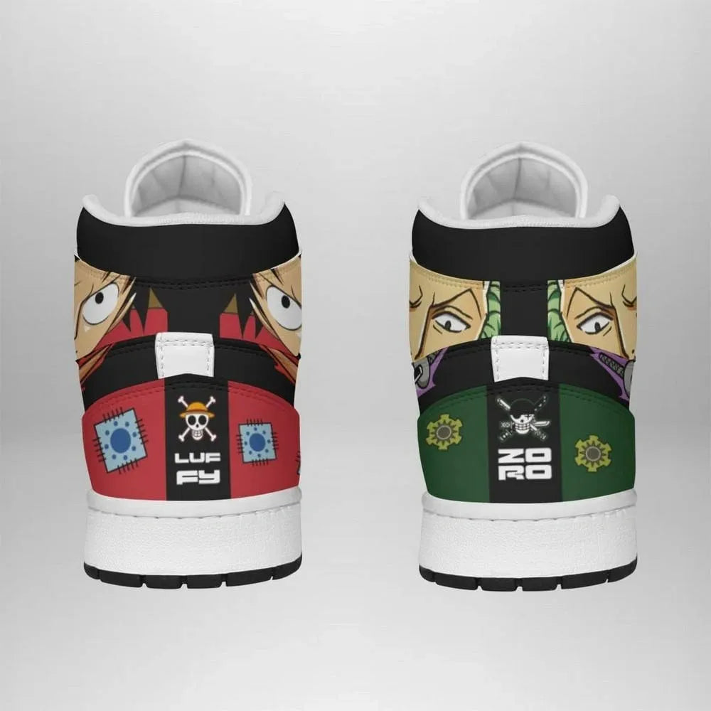 Zoro and Luffy One Piece Special High Top Shoes