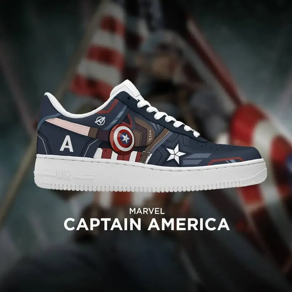 Captain America Marvel Low Top Shoes